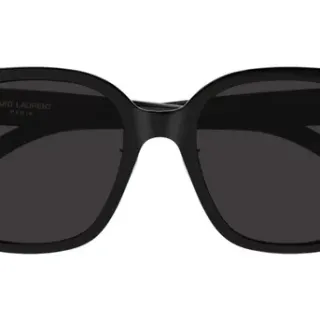 Saint Laurent 大号方形 哑光黑色 太阳镜