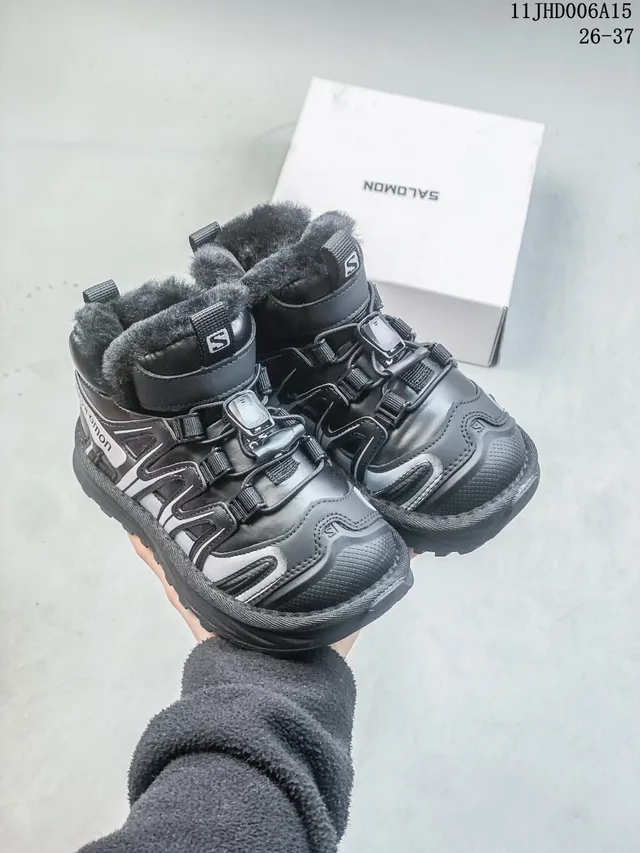 Salomon ACS Pro Black Silver High-Top Insulated Snow Boots 8