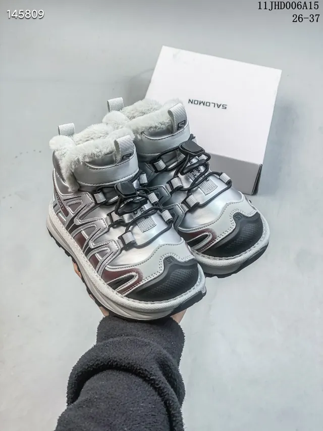 Salomon ACS Pro Black Silver High-Top Insulated Snow Boots 9