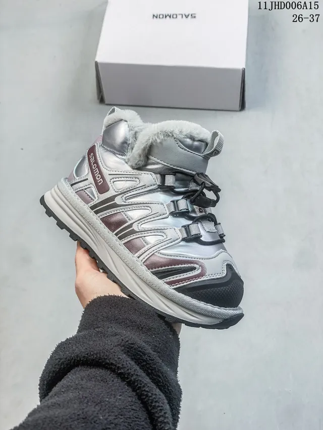 Salomon ACS Pro Black Silver High-Top Insulated Snow Boots 14