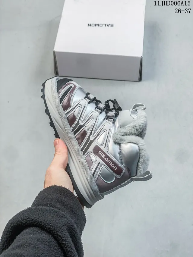 Salomon ACS Pro Black Silver High-Top Insulated Snow Boots 18