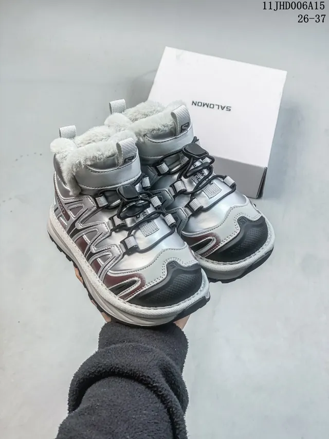 Salomon ACS Pro Black Silver High-Top Insulated Snow Boots 21