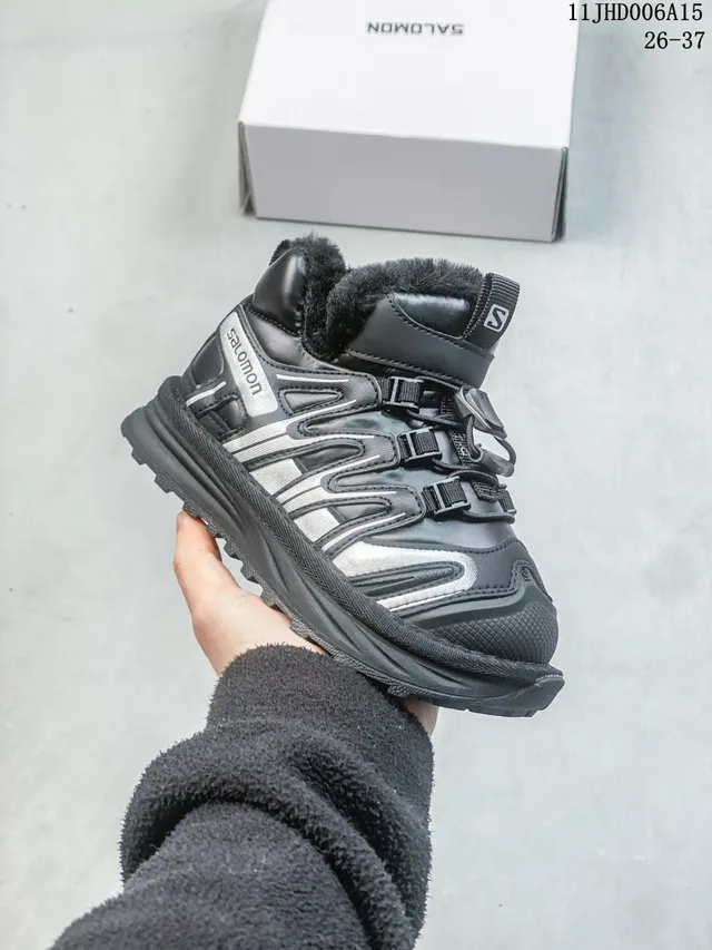 Salomon ACS Pro Black Silver High-Top Insulated Snow Boots 22