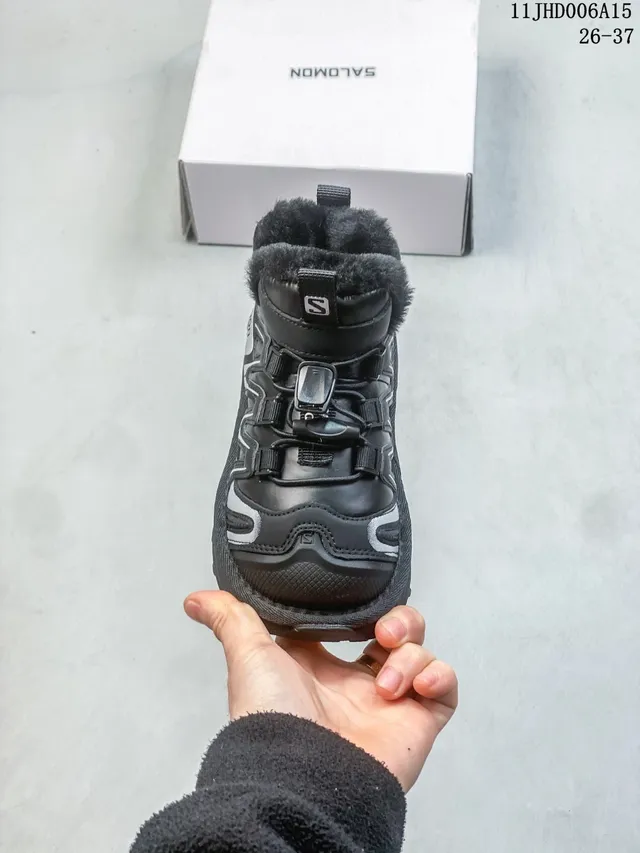 Salomon ACS Pro Black Silver High-Top Insulated Snow Boots 23