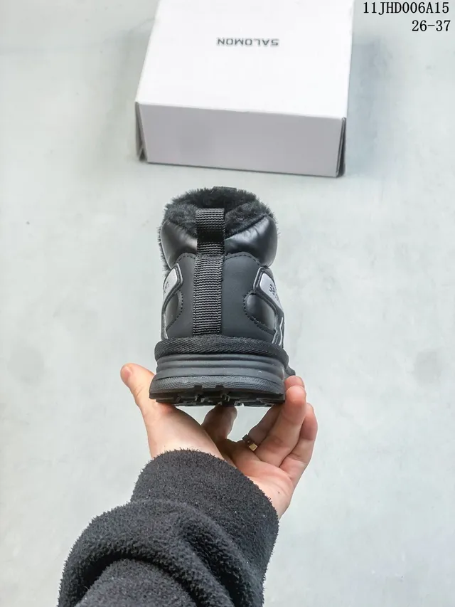 Salomon ACS Pro Black Silver High-Top Insulated Snow Boots 24