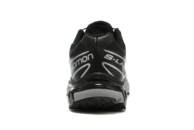 Salomon Black Beige Molded Synthetic Cage Mesh Upper Running Shoes 4