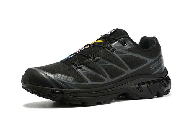 Salomon Black Beige Molded Synthetic Cage Mesh Upper Running Shoes 15