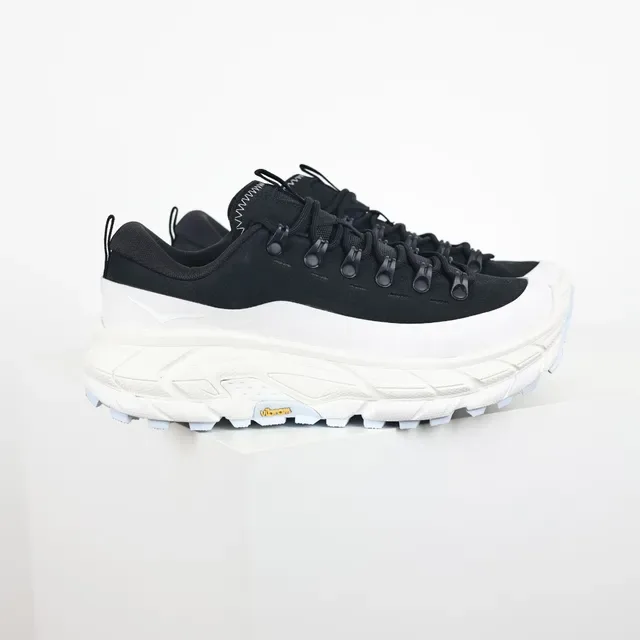 Salomon Black White Chunky Trail-Inspired Sole Suede Upper Running Shoes 3