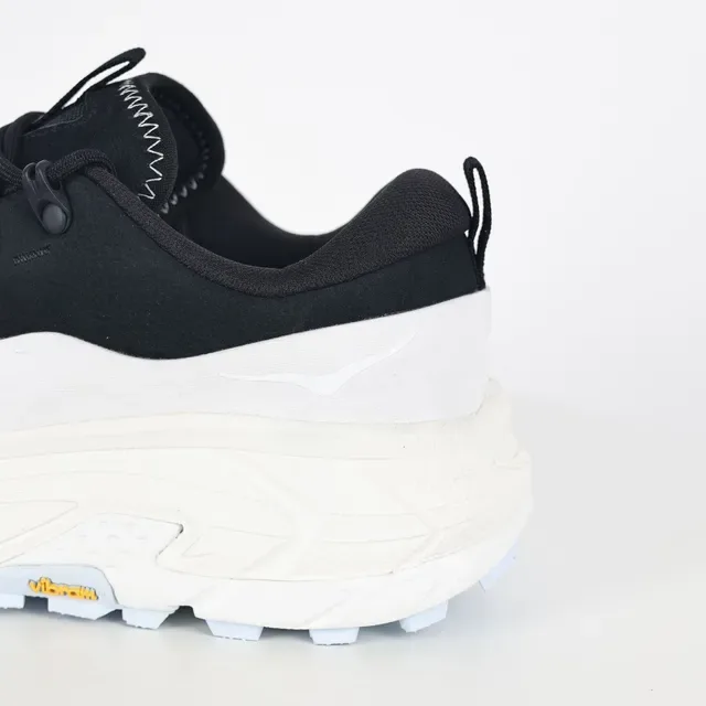 Salomon Black White Chunky Trail-Inspired Sole Suede Upper Running Shoes 4