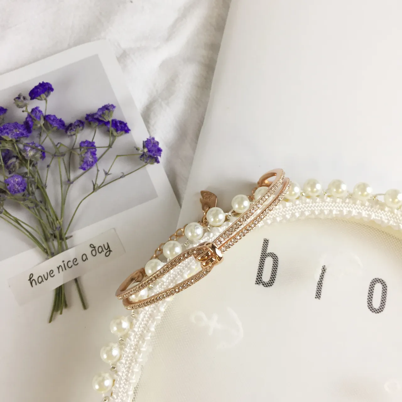 Swarovski Gold-Tone Pavé Crystal Knot Open Bangle Bracelet 2