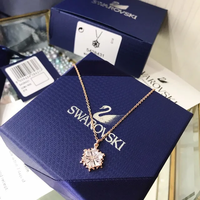 Swarovski Snowflake Crystal Pendant Necklace 6