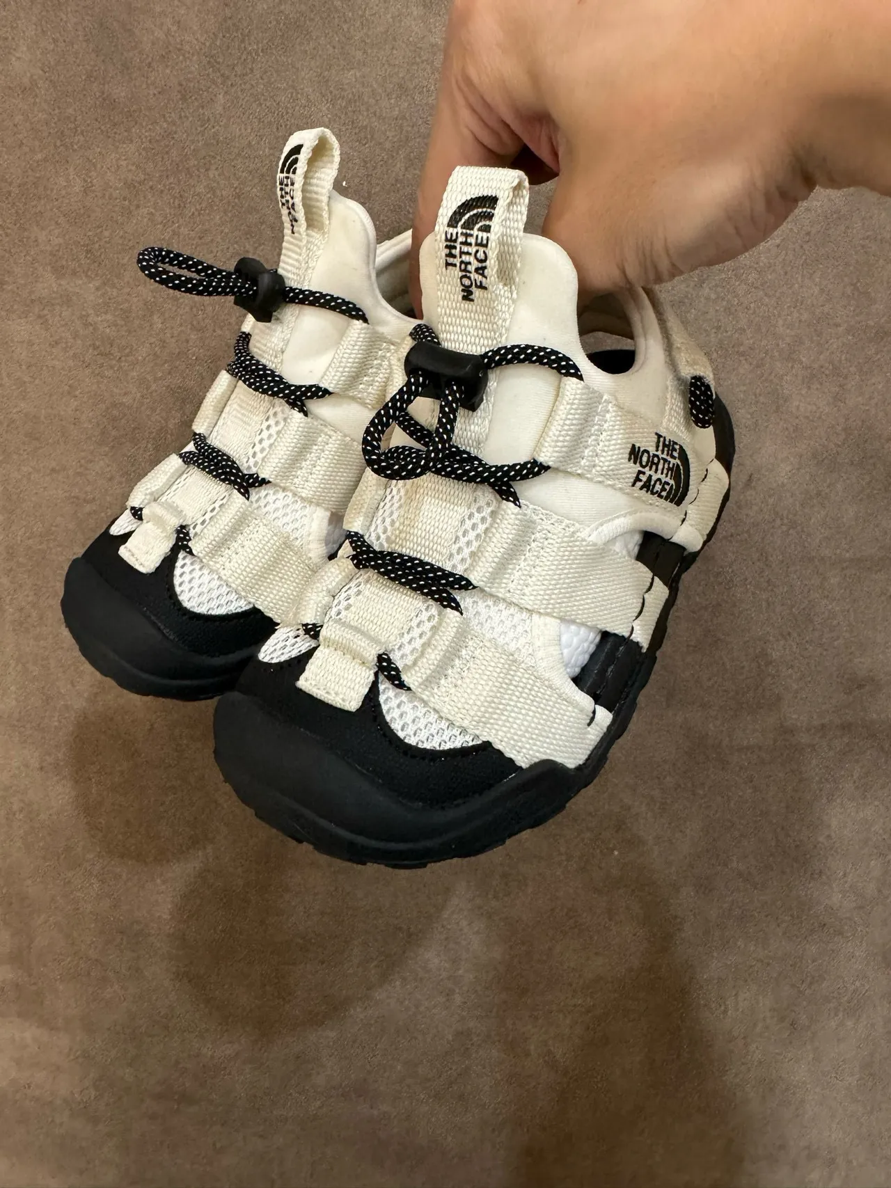 The North Face Beige Black Multi-Strap Hook-and-Loop Closure Casual Sandals 17