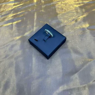 Tiffany & Co. Bague Eternity Band Argent Bleu Pavé-Set Gemstones