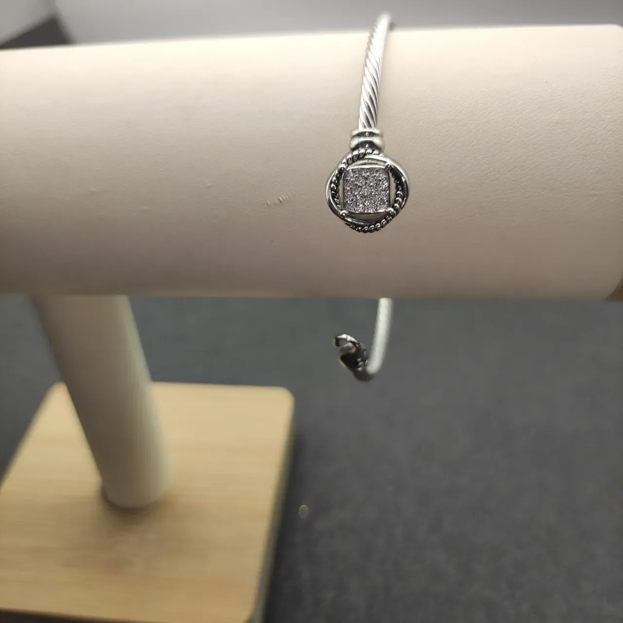 Tiffany & Co. HardWear Câble Tordu Pavé Fermoir Cœur Bracelet en argent 4