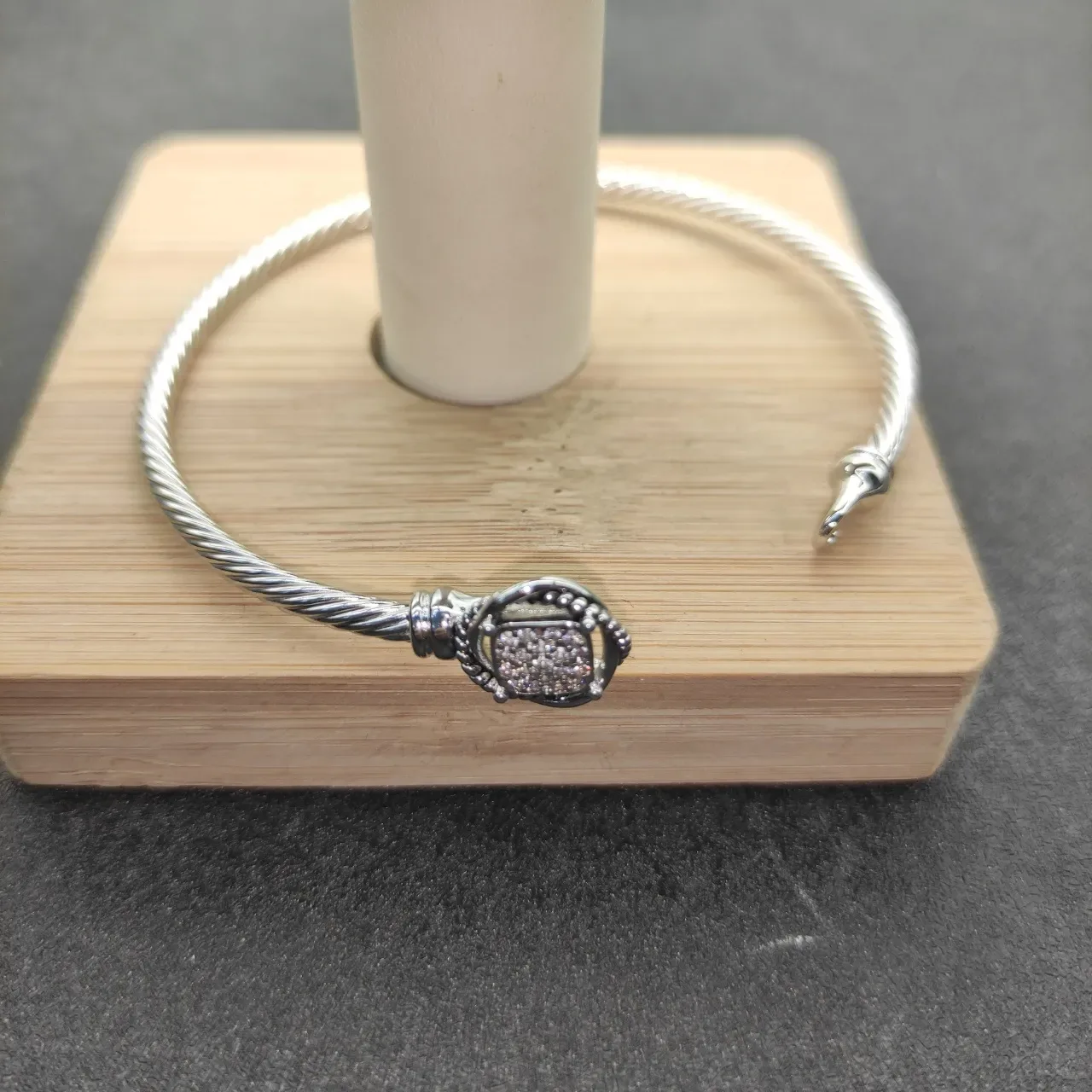 Tiffany & Co. HardWear Câble Tordu Pavé Fermoir Cœur Bracelet en argent 5
