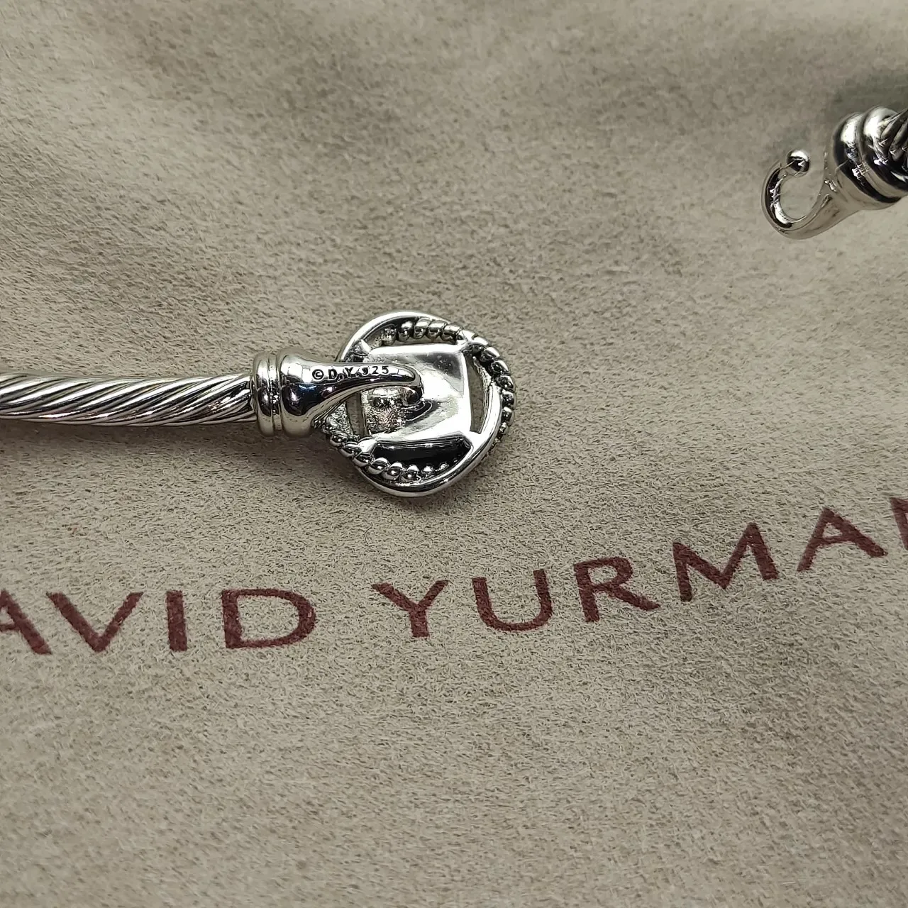 Tiffany & Co. HardWear Câble Tordu Pavé Fermoir Cœur Bracelet en argent 6