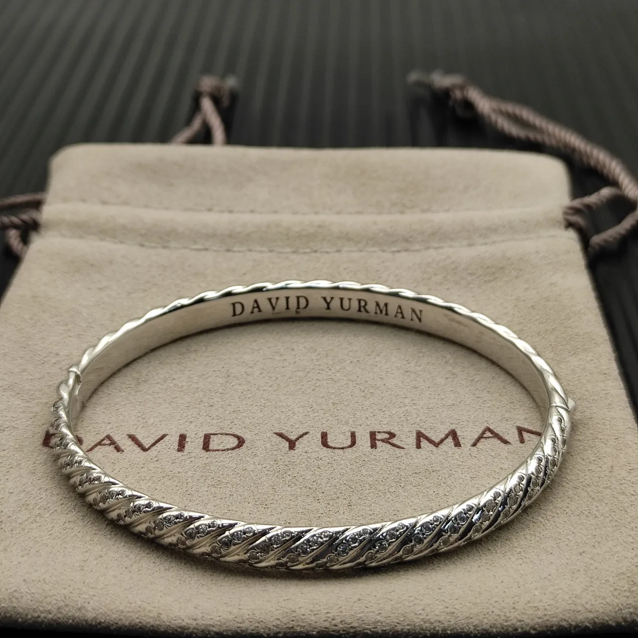 Tiffany & Co. HardWear Corde torsadée pavé bracelet 5