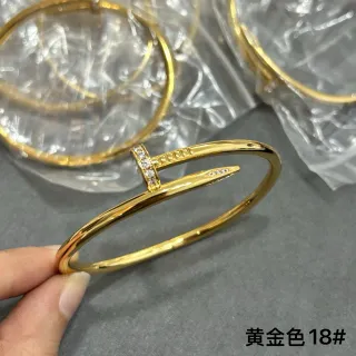 Tiffany & Co. Juste un Clou Pavé Diamond Gold Open Bangle Bracelet