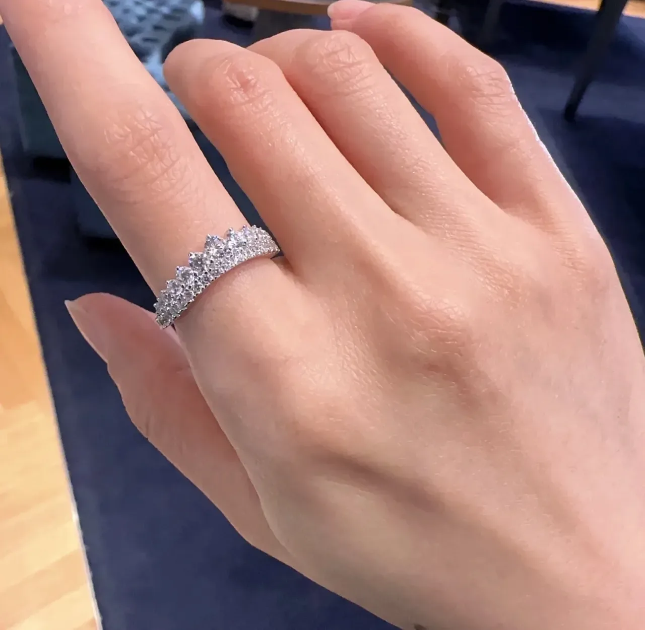 Tiffany & Co. Pavé-Set Multi-Row Diamond Ring 3