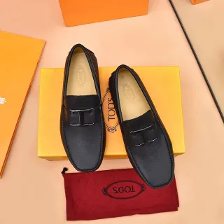 Tod's Double T Loafer Negro de Cuero Slip-On