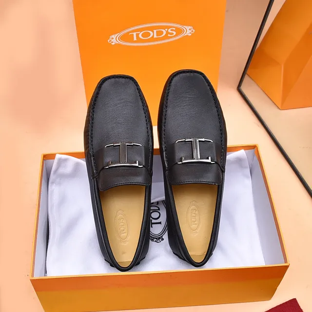 Tod's Double T Loafer Noir en Cuir Slip-On 9