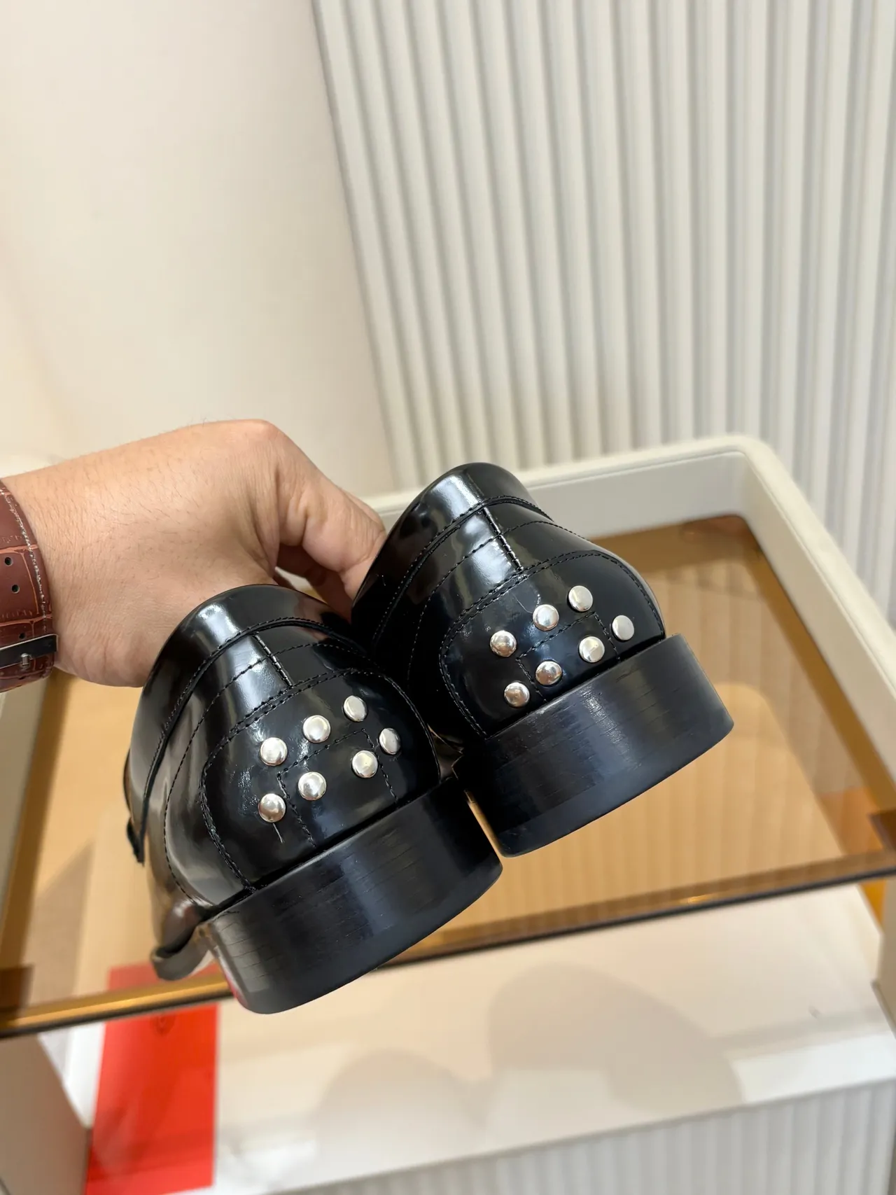 Tod's Gommino Loafer en Cuir Patenté Noir 3