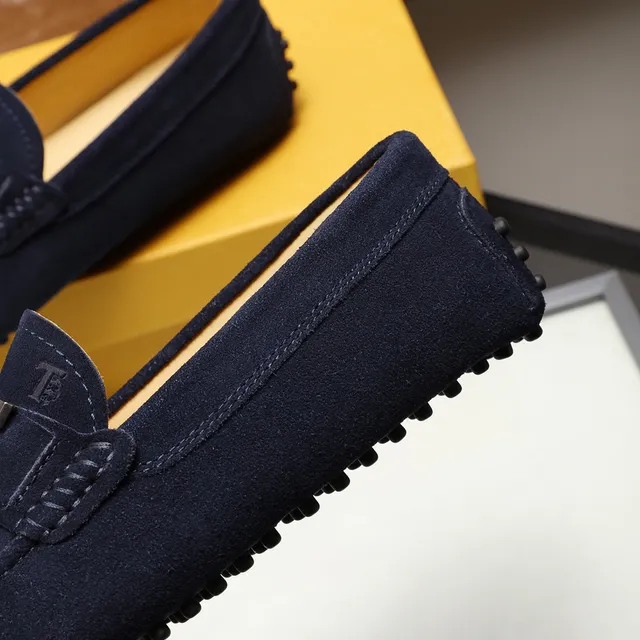 Tod's H-Buckle loafers daim bleu marine hommes loafers 2