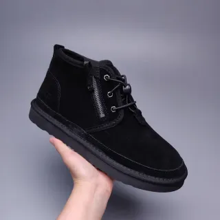 UGG Classic Mini Zip Black Suede Ankle Boot