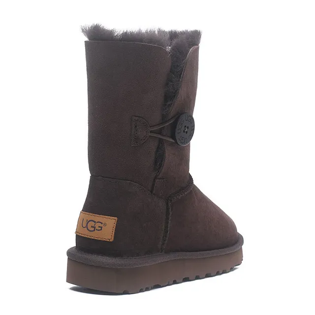 UGG Classic Short Brown Suede Shearling-Lined Snow Boots 15