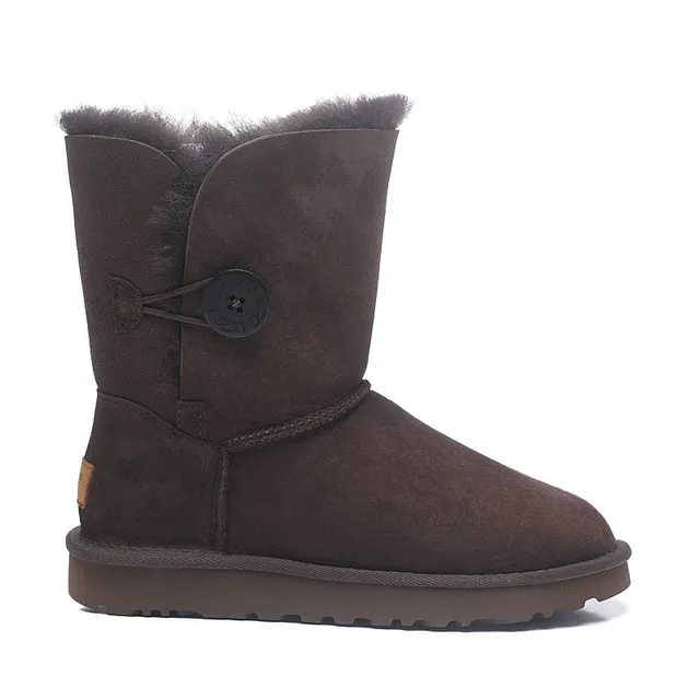UGG Classic Short Brown Suede Shearling-Lined Snow Boots 16