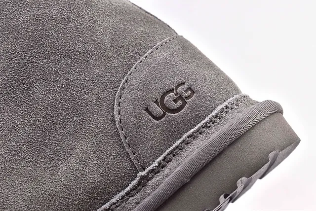 UGG Harkley Gray Suede Lace-Up Ankle Boots 4