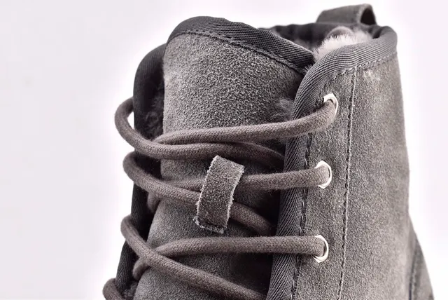 UGG Harkley Gray Suede Lace-Up Ankle Boots 5