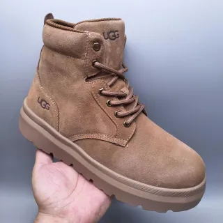 UGG Suede Lace-Up Tan Work Boot