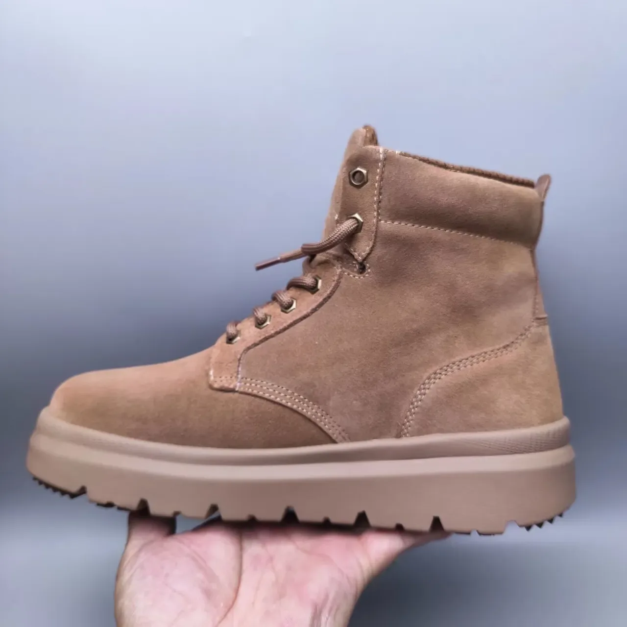 UGG Suede Lace-Up Tan Work Boot 2