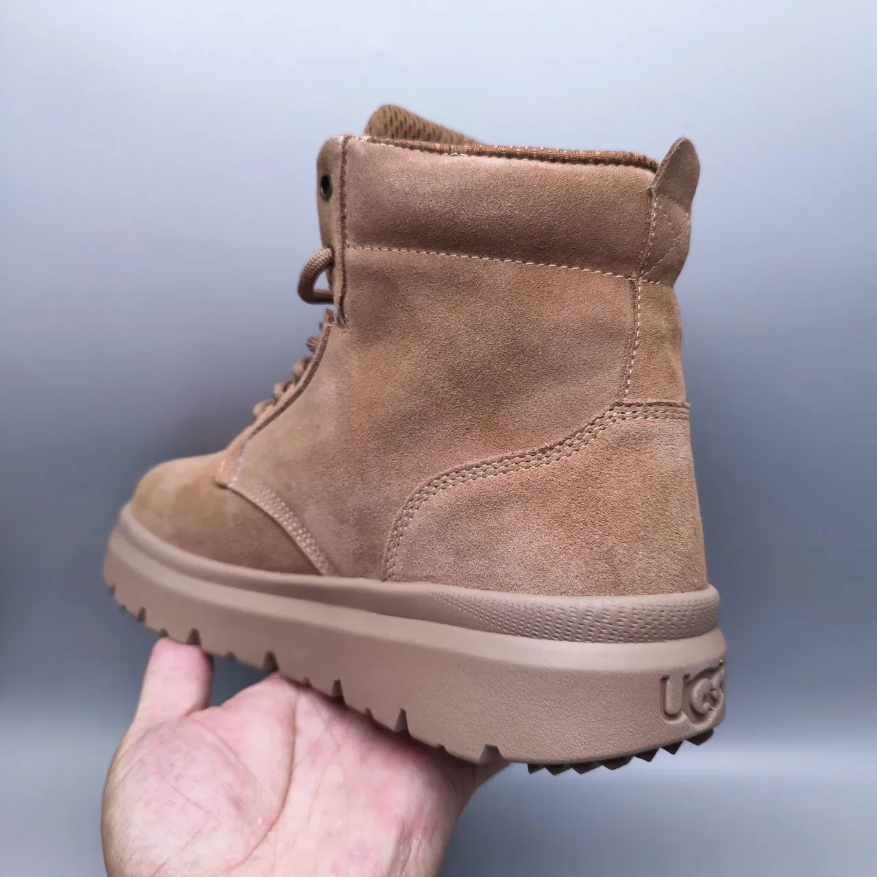 UGG Suede Lace-Up Tan Work Boot 3