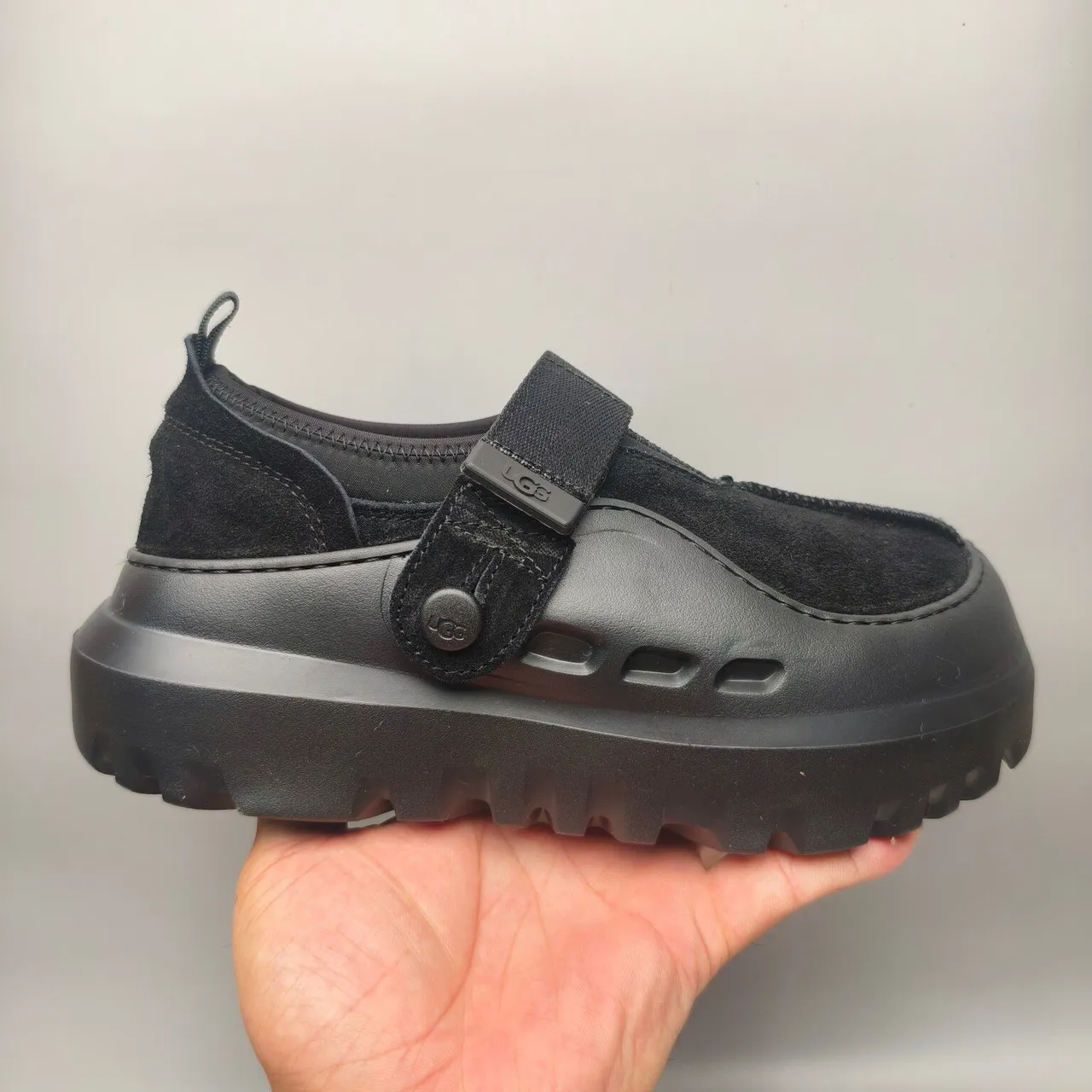 UGG Tasman Preto sola plataforma grossa camurça superior sapatos casuais 2