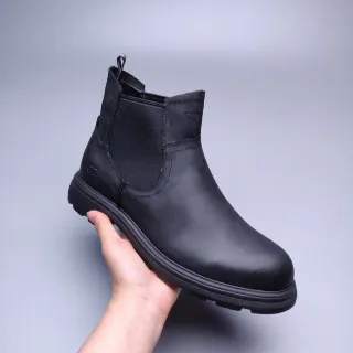 UGG Tasman Black Leather Chelsea Boots