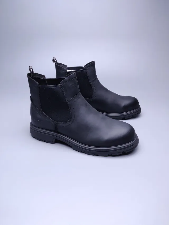 UGG Tasman Black Leather Chelsea Boots 2