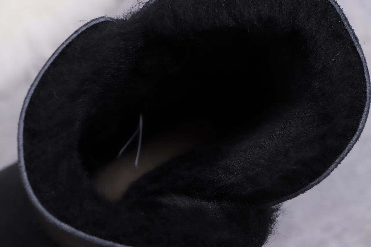 UGG Tasman Black Shearling-Lined Snow Boots 2