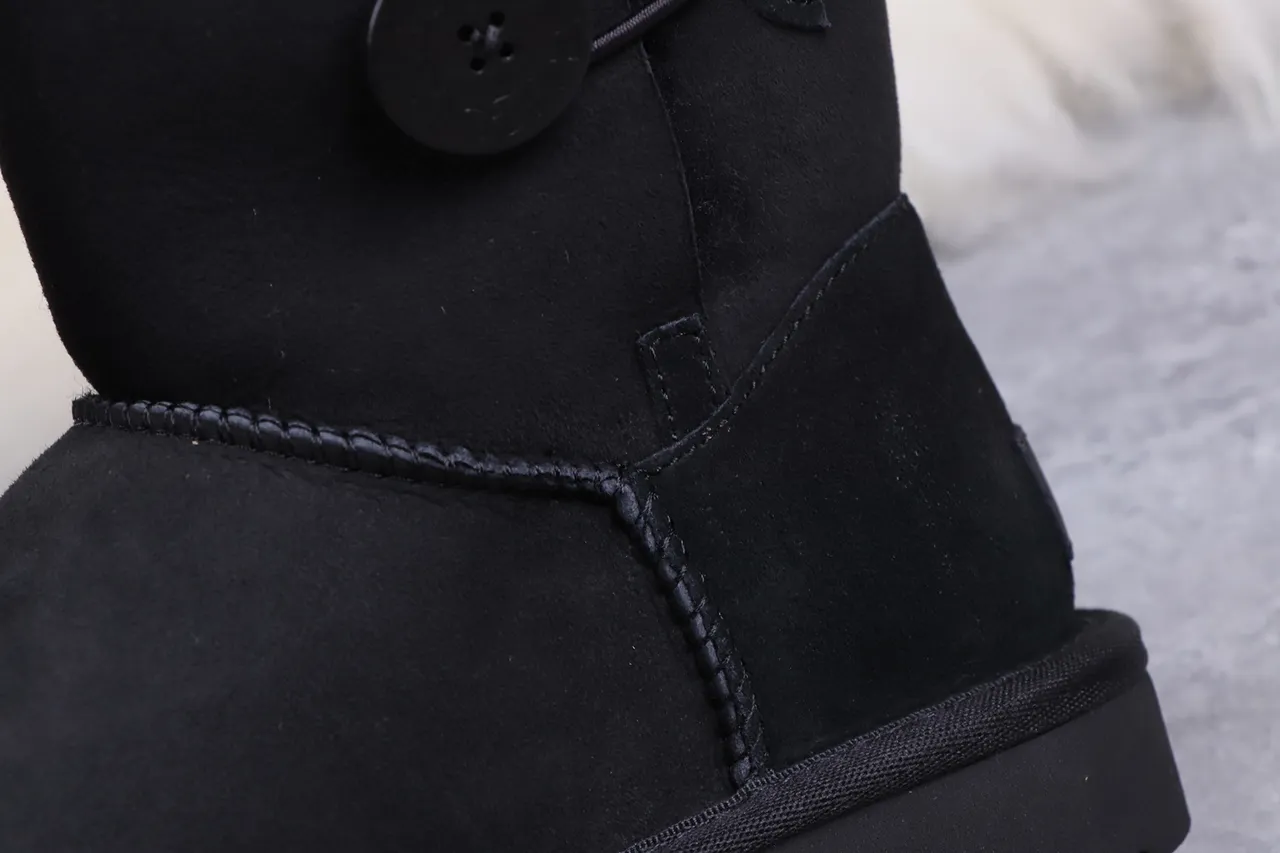 UGG Tasman Black Shearling-Lined Snow Boots 3