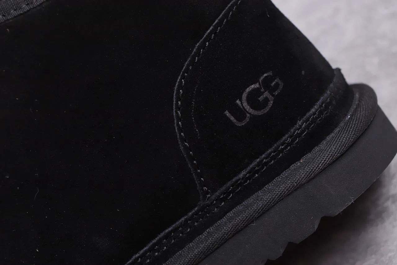 UGG Tasman Black Suede Lace-Up Ankle Boots 3