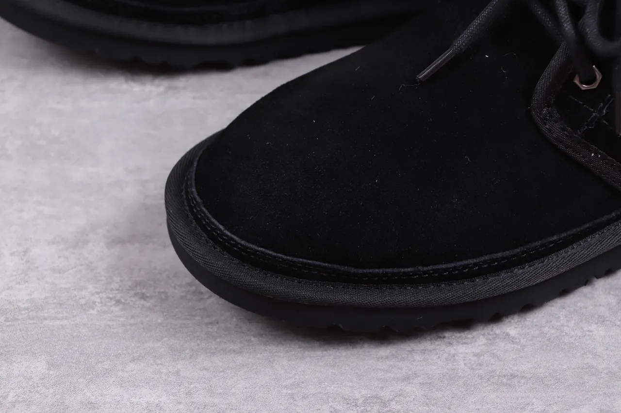 UGG Tasman Black Suede Lace-Up Ankle Boots 4