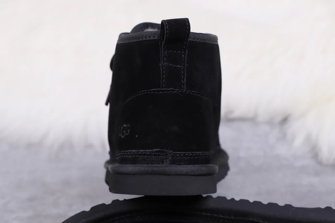 UGG Tasman Black Suede Lace-Up Ankle Boots 5