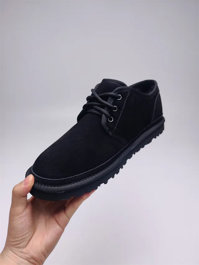 UGG Tasman Black Suede Lace-Up Snow Boots 2