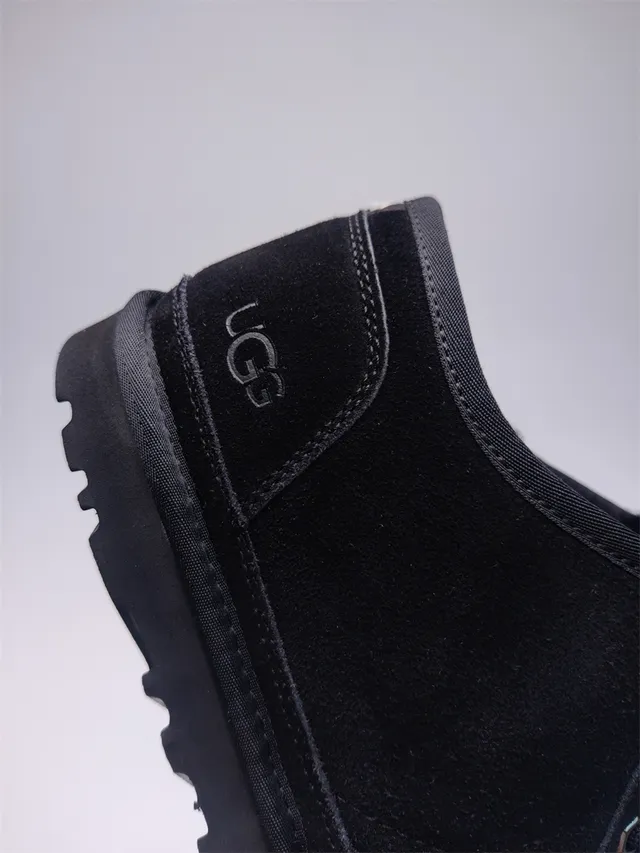 UGG Tasman Black Suede Lace-Up Snow Boots 4