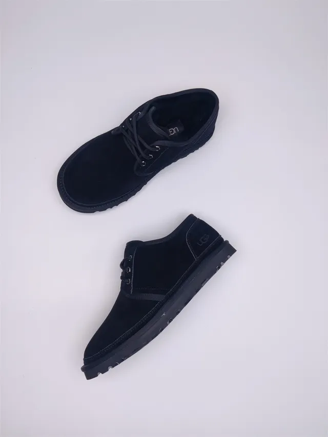 UGG Tasman Black Suede Lace-Up Snow Boots 12