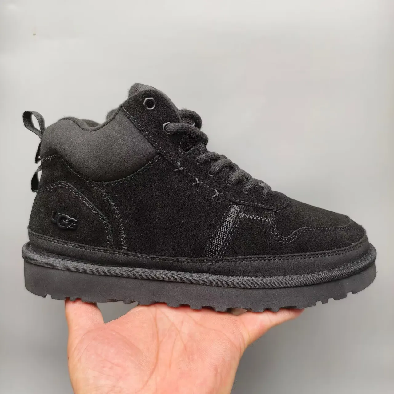 UGG Tasman Black Suede Upper Mid-Top Ankle Boots 2