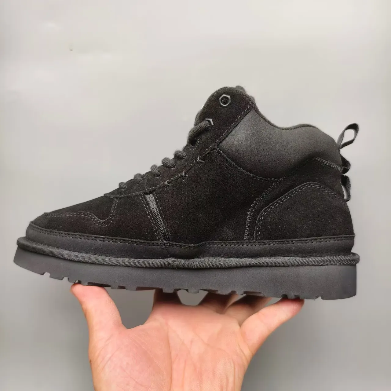 UGG Tasman Black Suede Upper Mid-Top Ankle Boots 3