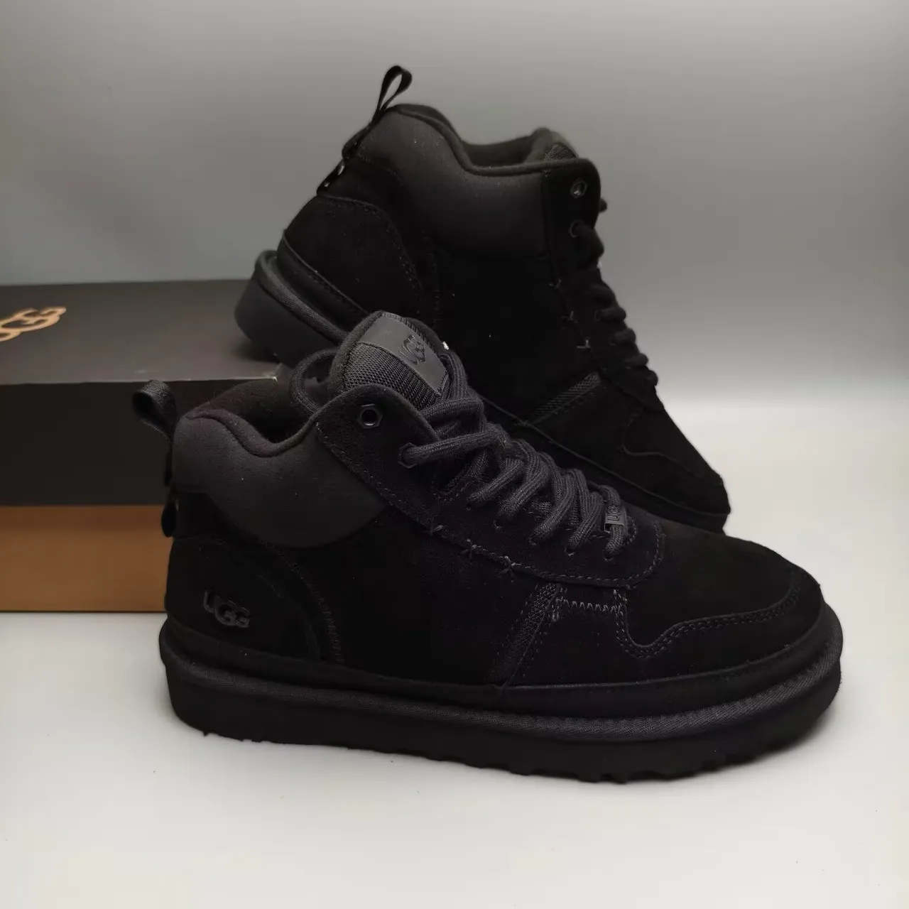 UGG Tasman Black Suede Upper Mid-Top Ankle Boots 4