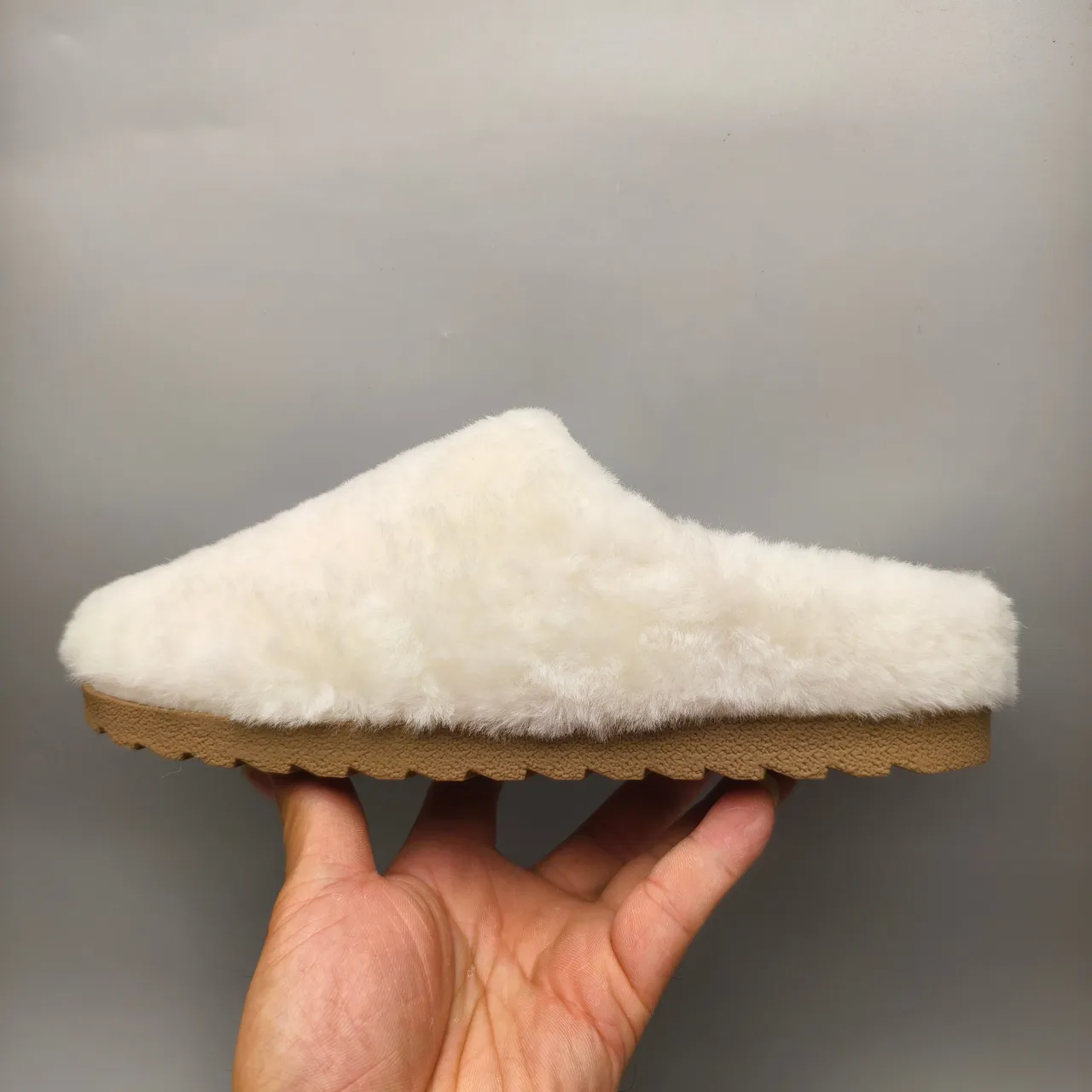 UGG Tasman Cream Shearling Slipper 7